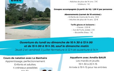 Piscine intercommunale à Montbazens